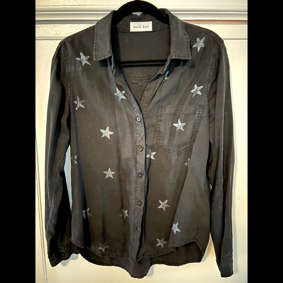 BELLA DAHL Front Pocket Star Button Down Shirt - Size S Like New Condition! - Picture 3 of 7